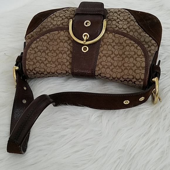 SOLD• COACH Brown Signnture Leather Small - Picture 6 of 7